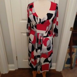Vintage  Bisou Michele Bohbot Abstract Dress